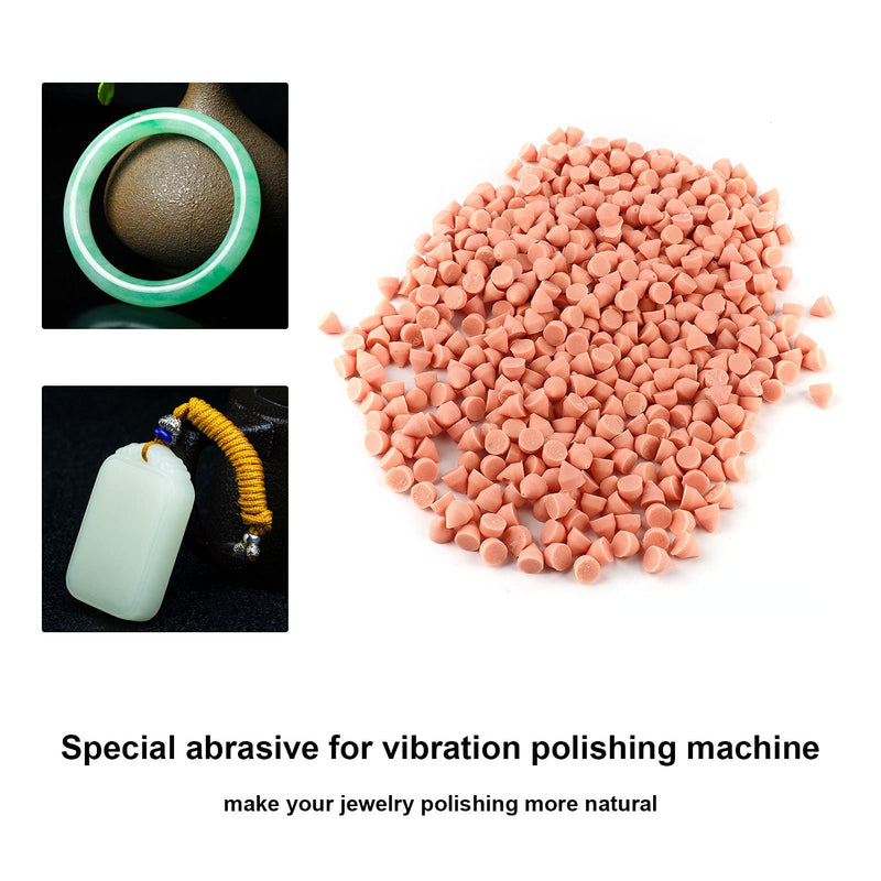 Stone Tumbling Ceramic Filler 890g Stone Tumbling Filler Ceramic Triangle Abrasive for Use When Vibrating or Rotating