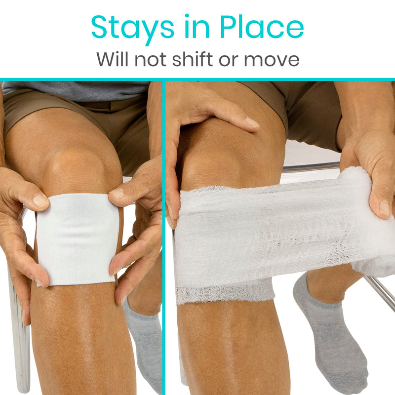 [Australia - AusPower] - 4x4 Sterile Gauze Pads (100pc) - Individually Wrapped 2-Pack Wound Dressing for Cleaning & Cushioning - Non-Adhesive Highly Absorbent Bandages 4in 