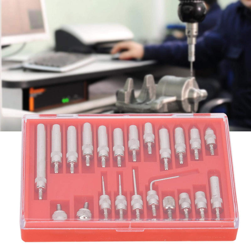 22-piece dial gauge, pointed tip dial gauge, indicator replacement measuring tip set, dial gauge with pointed tip, replacement display, measuring point tip with housing.