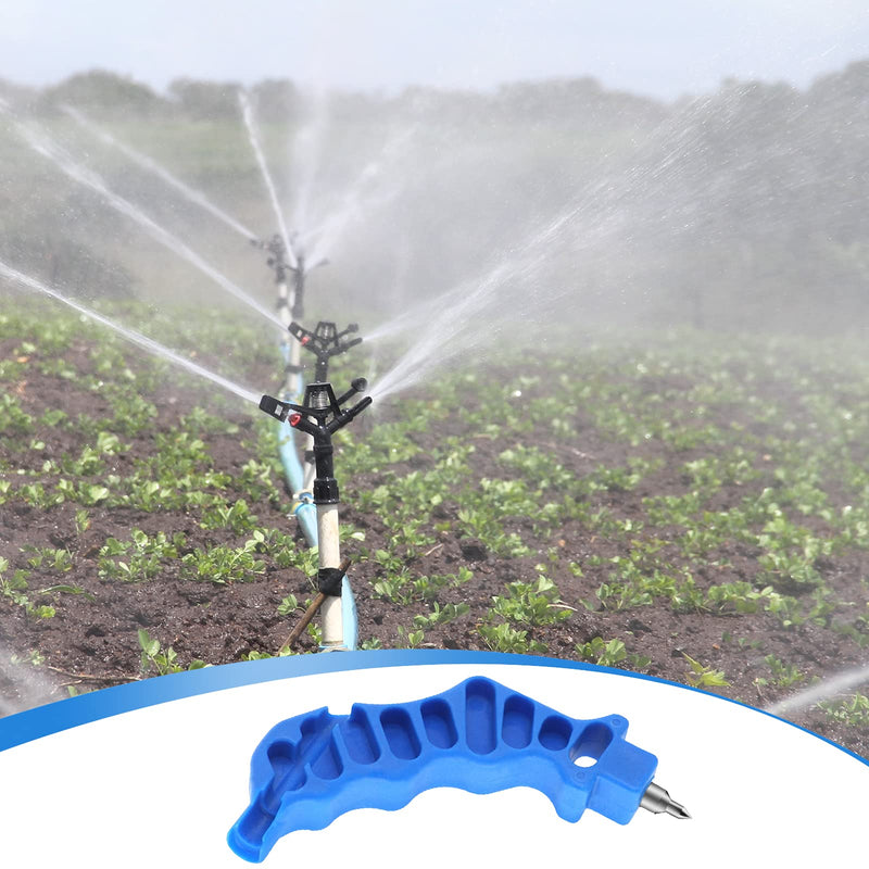 [Australia - AusPower] - 2-in-1 Drip Irrigation Tubing Hole Punch & Fitting Insertion Tool Kit for Easier 1/4" Inch Fitting & Emitter Insertion Drip Sprinkler Systems (Blue) Blue 