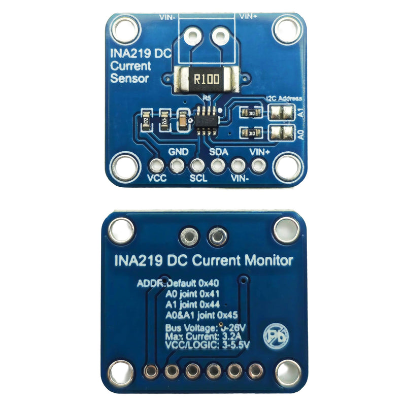 [Australia - AusPower] - INA219 DC Current Sensor Module, 26V 3.2A, I2C Interface, 2-Pack 