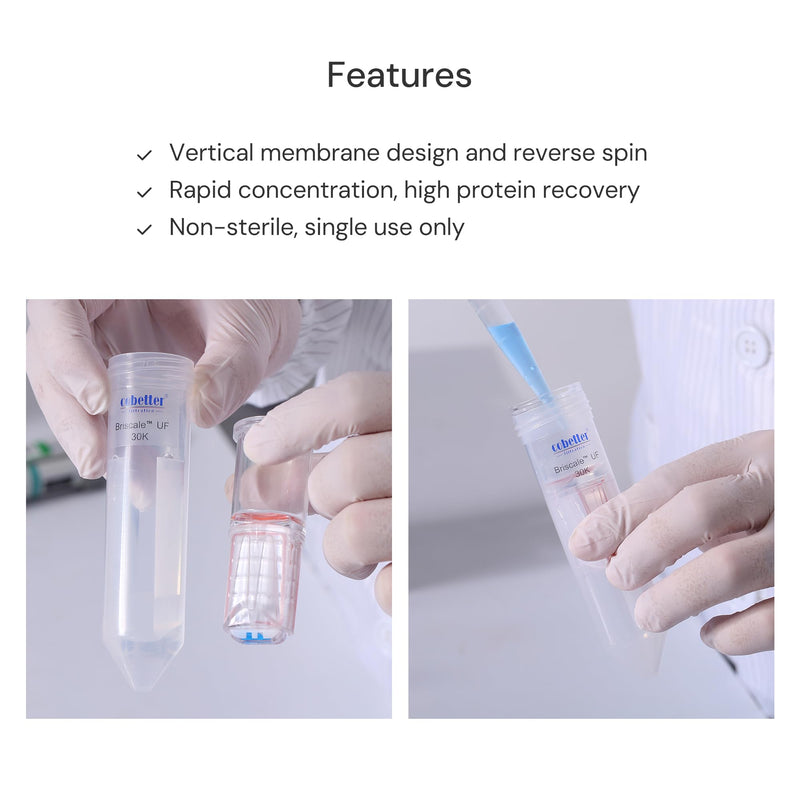 Ultra Centrifugal Filter 15ml Ultra Filtration Centrifuge Unit with Regenerated Cellulose RC Membrane 3kDa Pack of 4