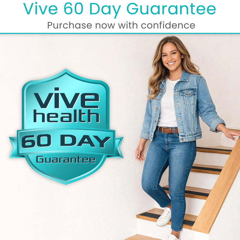 Vive Grip Tape (30 Feet) - Anti Slip Traction Tread for Indoor and Outdoor Use - Heavy Duty Waterproof Stickers for Safety, Stairs, Deck, Steps - Non Skid Adhesive for Elderly, Seniors, Men, Women 4 Inch x 30 Feet