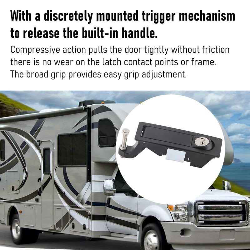 [Australia - AusPower] - Aramox Hand Operated Compression ,Cabinet Compression Cabinet Lock Adjustable Lever with Locking Lock, Fit for RV Marine Boat Cabinet Toolbox 