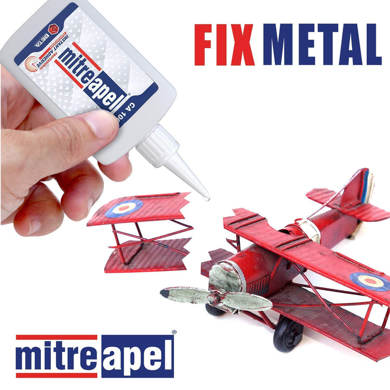 [Australia - AusPower] - MITREAPEL Super CA Glue with Spray Adhesive Activator, 3.5 oz, Easy Bonding, Powerful Professional Adhesive, Quick Cure Time, Clean Application, Compatible With Multiple Materials 1 Pack 