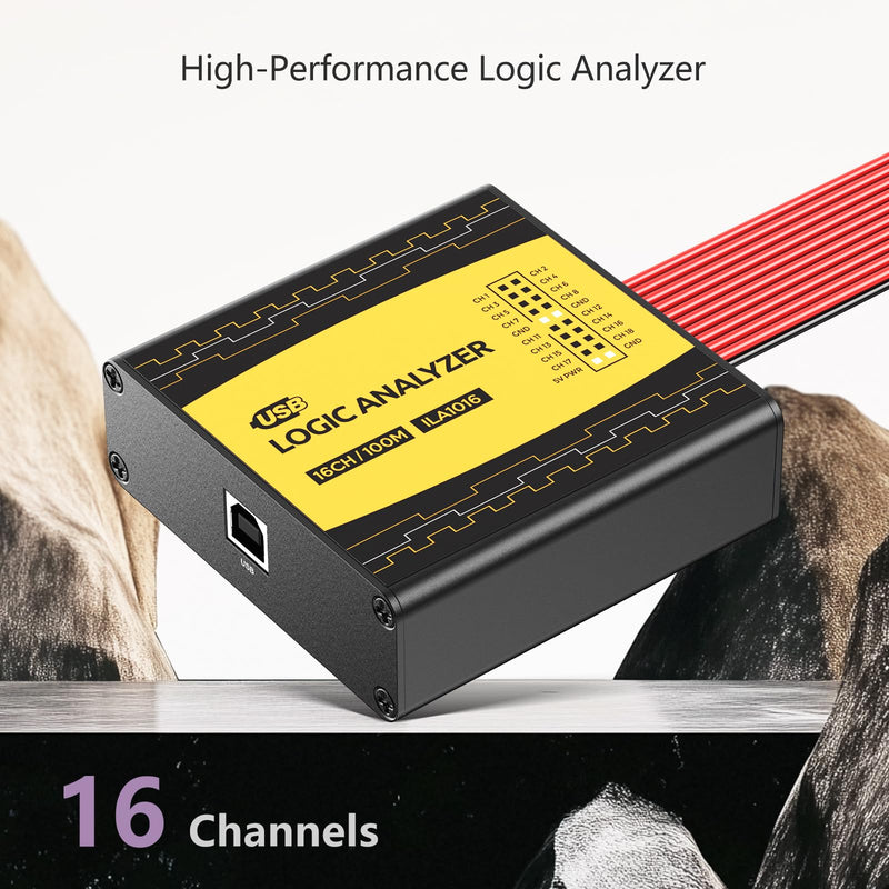 [Australia - AusPower] - innomaker USB Logic Analyzer ULA1016 Full 16 Channels 100MHz Sampling Rate Comes with Open Source Software pulseView which Support Windows Linux mac os 