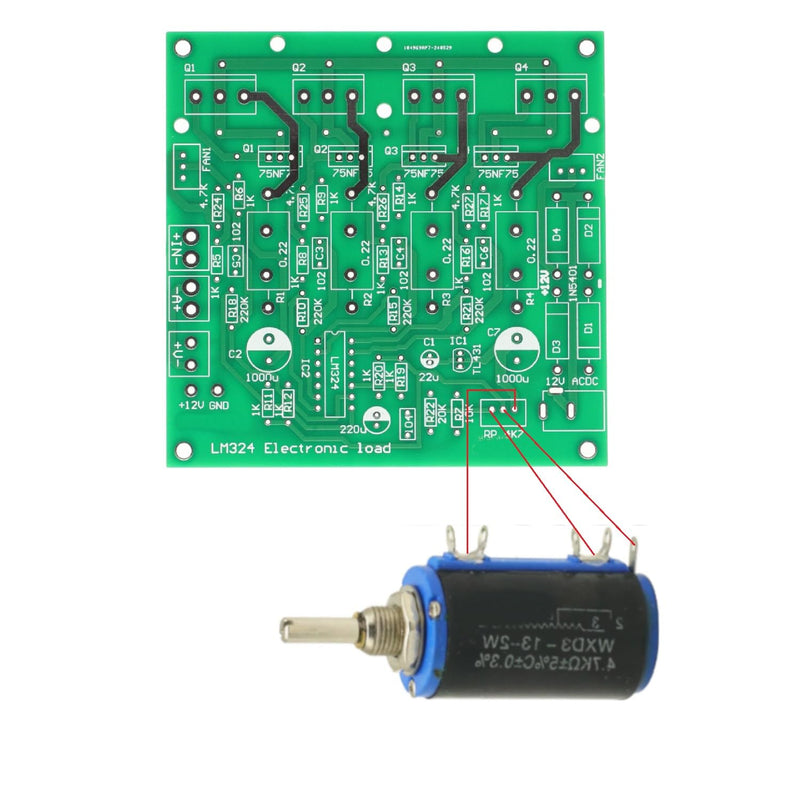 [Australia - AusPower] - 150W 10A Constant Current Electronic Load Battery Discharge Capacity Tester Module 