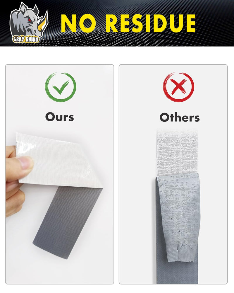 [Australia - AusPower] - Duct Tape Heavy Duty Waterproof 1.88in 105ft/35yd Tearable with No Residue Strong Adhesive Duct Tape for Packaging Tape Indoor&Outdoor Repair Blackout Tape (1, Silver) 
