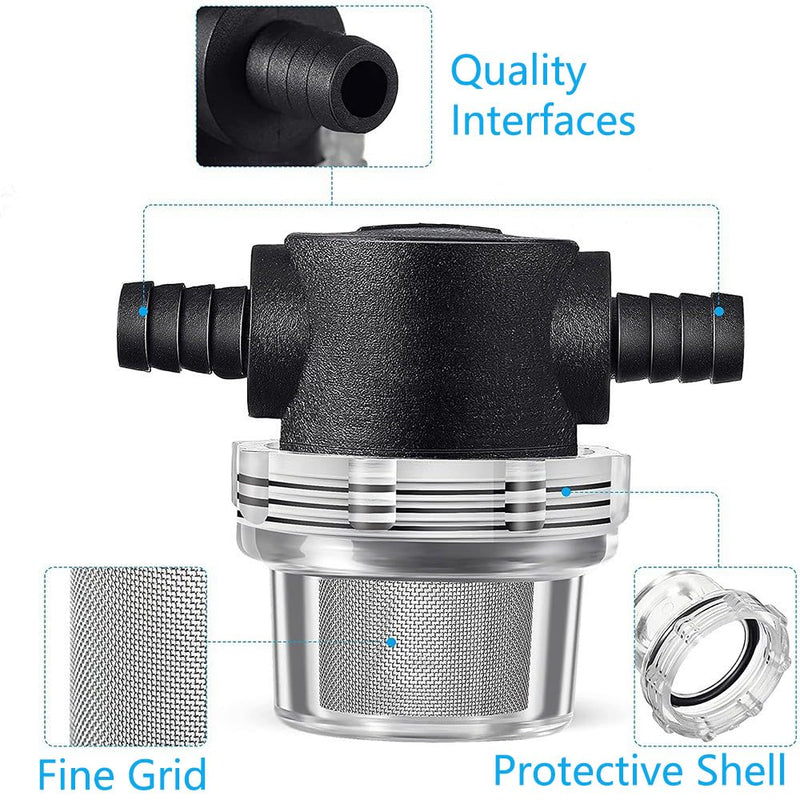 [Australia - AusPower] - TopHomer Water Pump Strainer, 1/2" Aluminum Strainer Grid, Direct Entry Pipeline Filter for Agricultural Irrigation, Garden Watering and Pet Bathing 