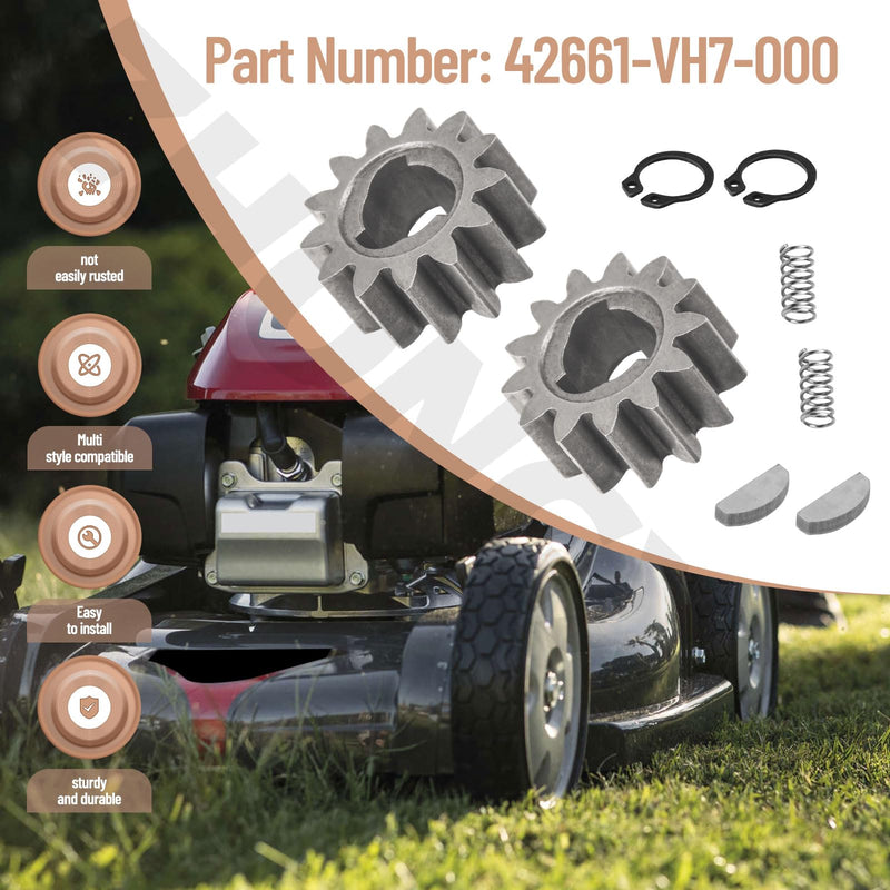 [Australia - AusPower] - 2 Pack 42661-VH7-000 Pinion Gear 13T Compatible with HD HRR216 HRX217 HRX217K1 HRX217K2 HRX217K3 