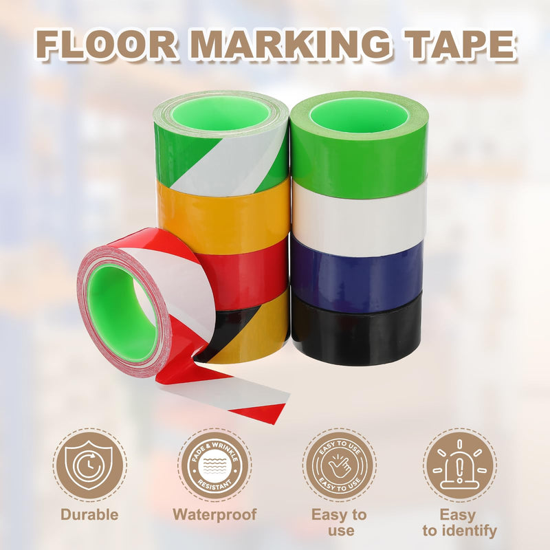 PATIKIL Floor Marking Tape 3.9 Inch x 110 Ft, Self-Adhesive Warning Safety Tape Caution Stripe for Walls Floors Pipes Equipment Outdoor, Red