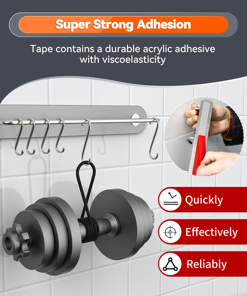 Double Sided Tape Heavy Duty, 15FT Outdoor Heat Resistant Automotive Waterproof Mounting Tape, 1.2In Width Super Strong Adhesion Foam Tape 1.2In Width - 1 Rolls