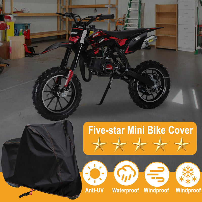 Chikia Mini Bike Cover Outdoor,Minibike Cover Waterproof,Compatible with Coleman CT200U CT200U-EX BT200X RT200 B200R B200RSV Massimo Baja Trail Master Accessories,Protection,Dustproof
