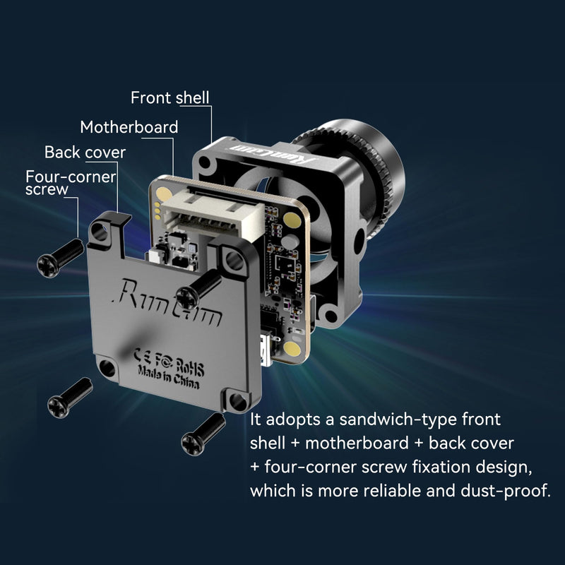 [Australia - AusPower] - FPV Camera RunCam Robin 3- Micro Drone Camera 1200TVL FOV150° Wide Angle 5.3g for RC FPV Drone Car Plane Racing 