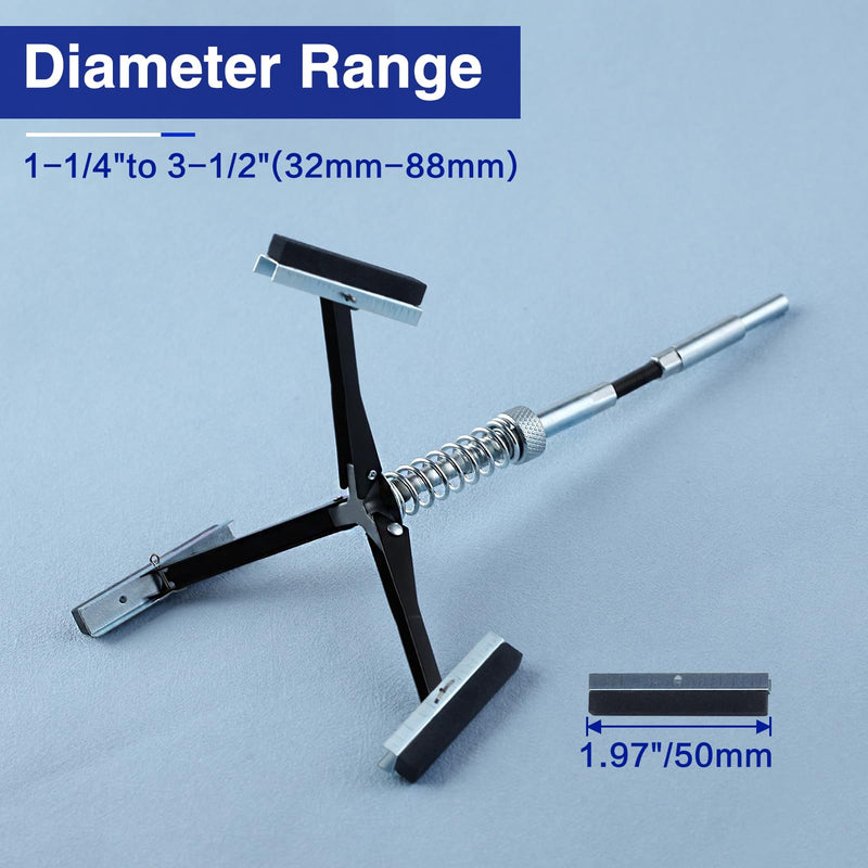 [Australia - AusPower] - SPEEDWOX Engine Cylinder Hone Tool Adjustable Deglazer with 3-Piece 50mm Long Stones 220 Grit Kit Engine Brake Cylinder Hone Adjustable Deglazer for Grinding Holes from 1-1/4"to 3-1/2" Diameter 