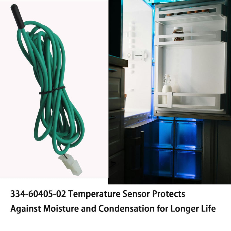 [Australia - AusPower] - 334-60405-02 74 Inch Green Coil Temperature Sensor 337-60405-02 Replacement Probe with Traulsen G1000, G2000, G22000 Refrigerator Cabinet 1 Year Replacement Service 