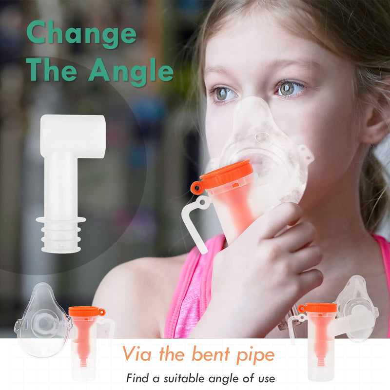 [Australia - AusPower] - CARER SPARK Accessories for Inhaler Tube and Mouthpiece Accessory Sets for Adults and Children Universal Nebuliser Set 