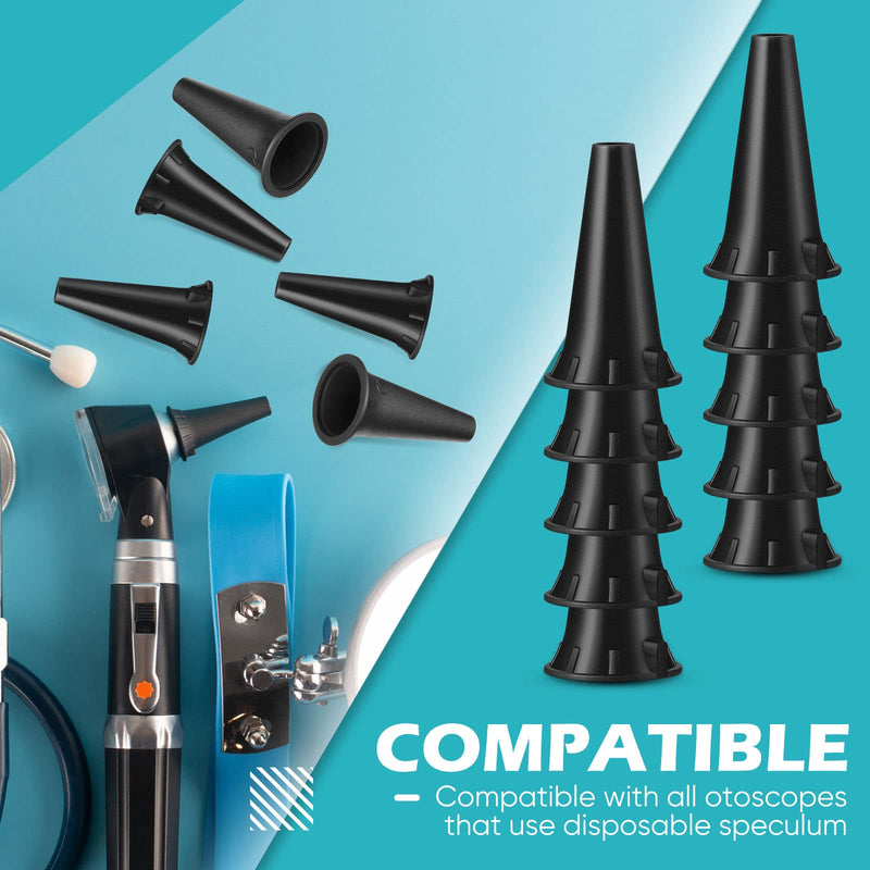 [Australia - AusPower] - Treela 500 Pieces Otoscope Tips 4.25 mm Plastic Disposable Ear Specula Cover Replacement Specula for Adults and Older 