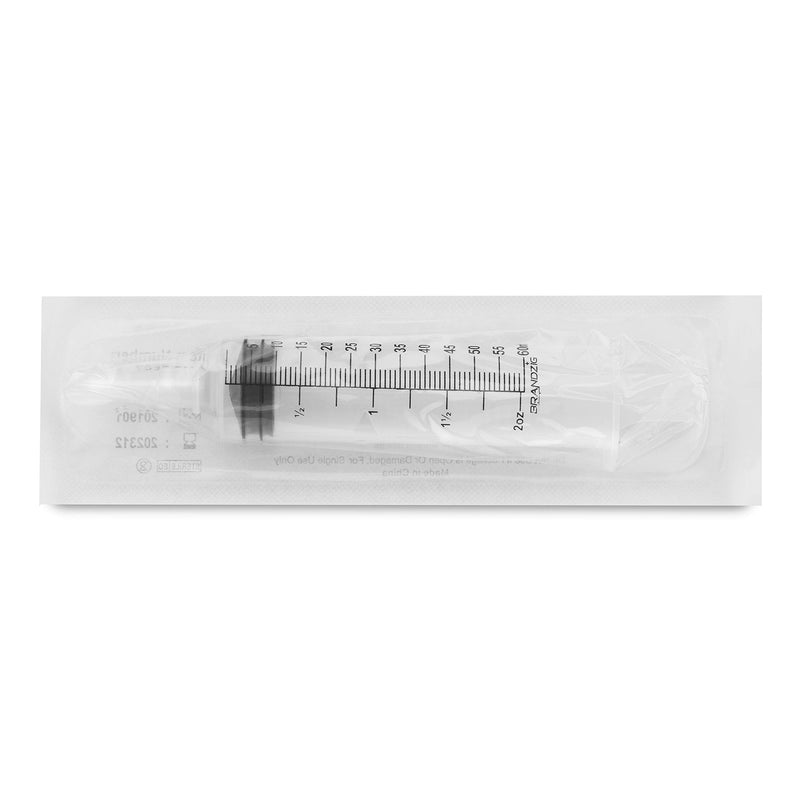 [Australia - AusPower] - 60ml Catheter Tip Syringe with Cover 5 Pieces by Brandzig – Sterile Disposable Medical Grade Syringe For Precise Medication Dispensing 