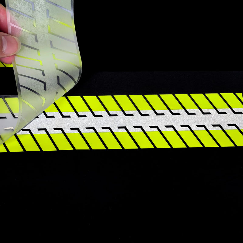 High Visibility Reflective Heat Transfer Vinyl Iron-On Tape for Clothing CS-03# 2 in x 5 yd (Fluorescent Yellow) Fluorescent Yellow