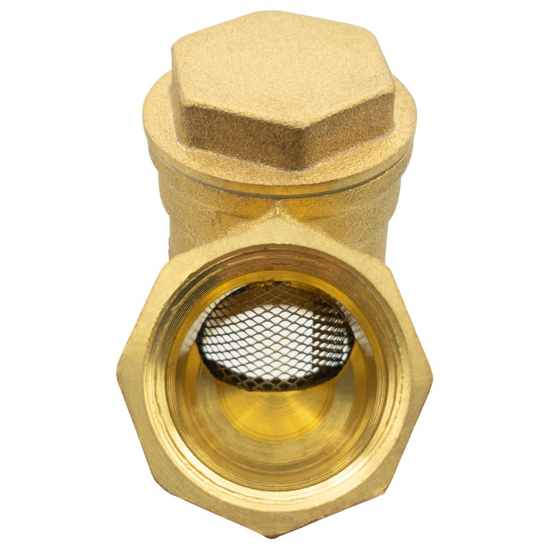 [Australia - AusPower] - Y Strainer 3/4" Brass Sediment Filter Attachment Water Filter with 40 Mesh Filter Screen Plastic Inline Hose Filter Twist-on Pipe Strainer for RV, Garden Hose 