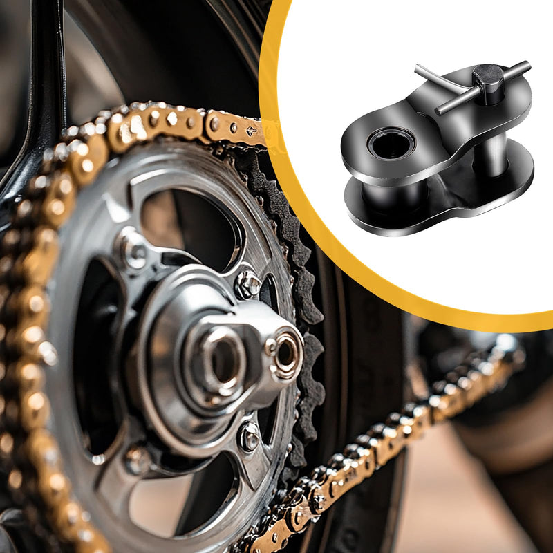 [Australia - AusPower] - 8 Pcs 420 Chain Roller Chain Offset Link 420 Chain Master Link, Half Link, Crank Link 
