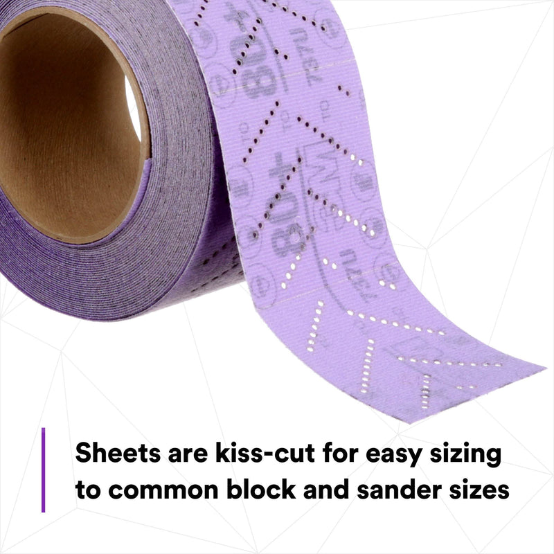 3M Cubitron II Hookit Abrasive Sheet Roll, 34447, Multi-Hole, 70 mm x 12 m, 220+ Grade, Automotive Sanding Roll Sandpaper for Coating Removal, Body Repair, Auto Sanding Pack of 1