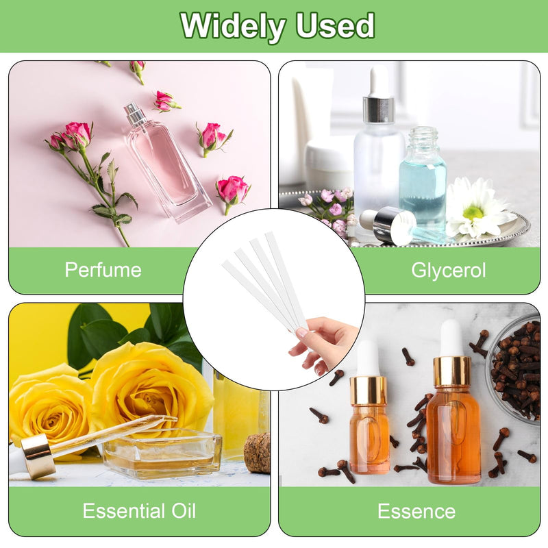 [Australia - AusPower] - Pack of 500 Perfume Test Strips, Fragrance Tester Paper Disposable Perfume Test Strips Aromatherapy Fragrance Tester Paper, Test Essential Oils Perfume for Perfume Fragrances Essential Oils 