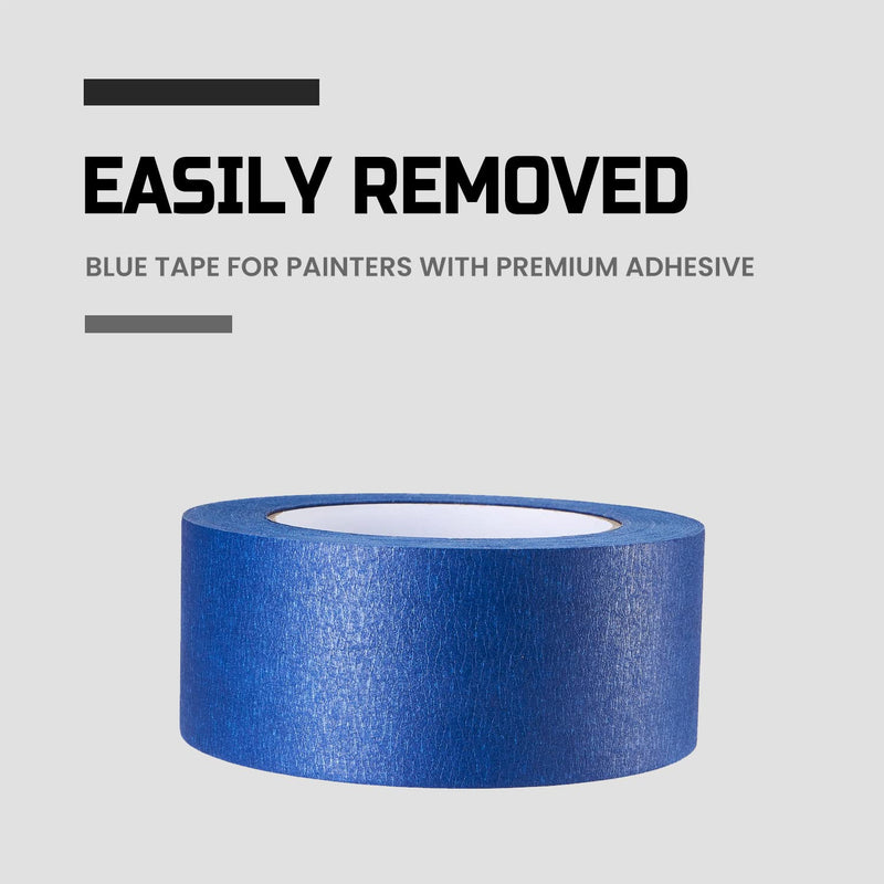 Lichamp Blue Painters Tape 2 inch Wide, 1pc Blue Masking Tape, 1.95 inches x 55 Yards 2 inches