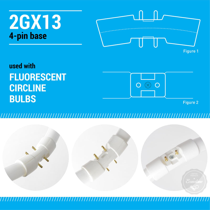 KOR (Pack of 2) FC40T5/-12 T5 Fluorescent Circline - 40 Watt - 2GX13 Base - (FC12T5) (3500K - (Neutral White)) 3500k (Neutral White)
