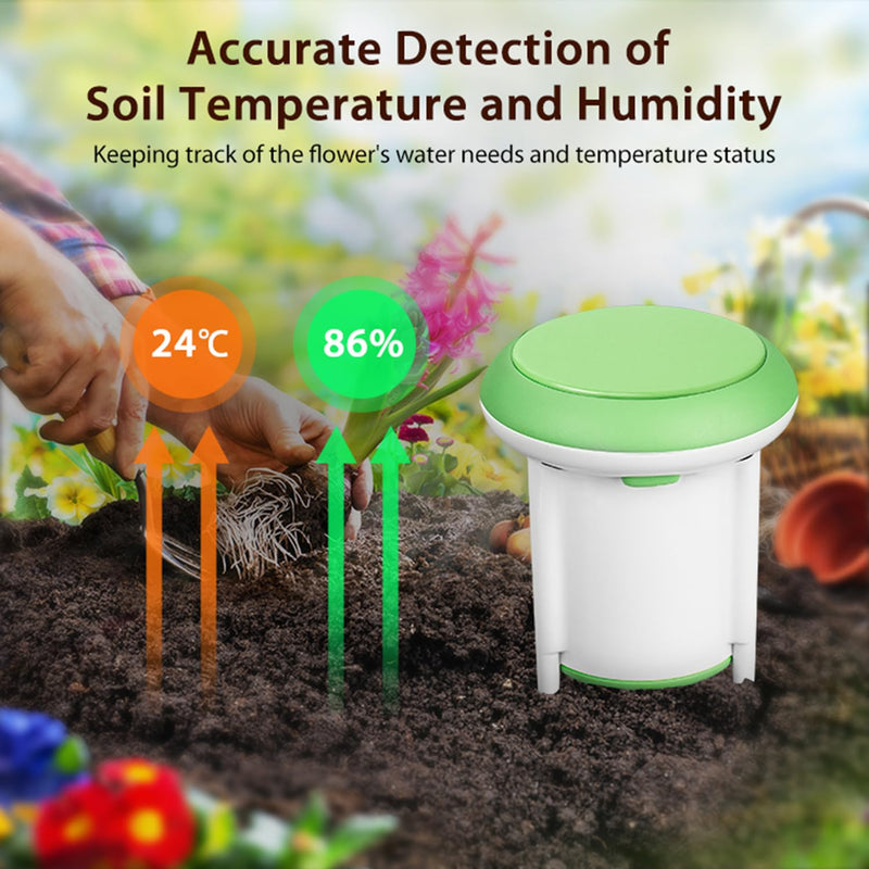 Smart Soil Moisture Meter: Zigbee Soil Tester with Moisture/Temperature Sensor, Smart Life App Control, Reliable Data, Tuya Zigbee Hub Required, Soil Moisture Sensor for Garden Lawn Greenhouse