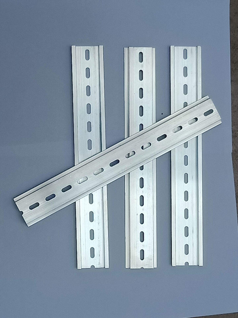 [Australia - AusPower] - BULUSHI 10 Pcs 10" Inches Long 35mm Wide 7.5mm High Width Slotted Design Aluminum DIN Rail 