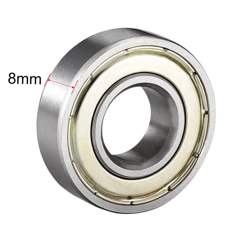 [Australia - AusPower] - uxcell 6001ZZ Ball Bearing 12mm X 28mm X 8mm Double Shielded 6001-2Z 80101 Deep Groove Bearings High Carbon Steel Z1 (Pack of 10) 12mmx28mmx8mm 