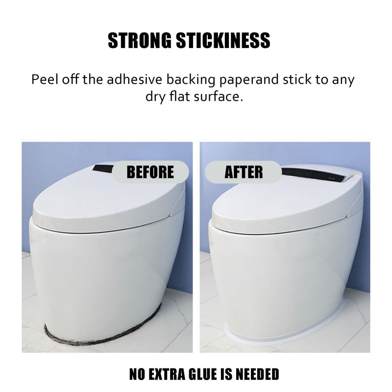 [Australia - AusPower] - White Caulk Tape Bath & Kitchen Self Adhesive Caulking Tape Waterproof - Toilet Caulk Strip - Bathtub Sealing Strip Tape Caulk - Bathroom Shower caulking tape,4-Roll 
