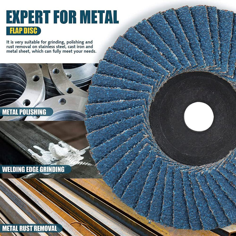 [Australia - AusPower] - SI FANG 16Pcs 3 inch Cut-Off Wheel Grinding Wheel Flap Discs Kit with 3/8" Arbor 1/4" Stem Mounting Mandrel Die Grinder Accessories Drill Attachment, Metal Stainless Steel Wood Cutting and Grinding Package 1 (16Pcs) 