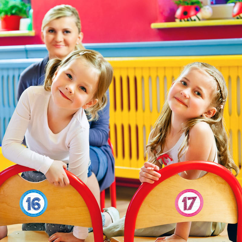 [Australia - AusPower] - FaCraft Line Up Spots for Classroom Floor - 36pcs Classroom Line-up Stickers Number Spot Stickers Markers for Teacher Kindergarten Preschool Elementary Classroom 