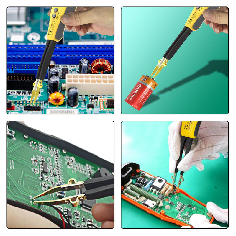 [Australia - AusPower] - Digital SMD Tester 6000 Counts, Auto Ranging Intelligent Resistance Capacitance Diode Zener LED Battery Power Multi Meter Tweezer 