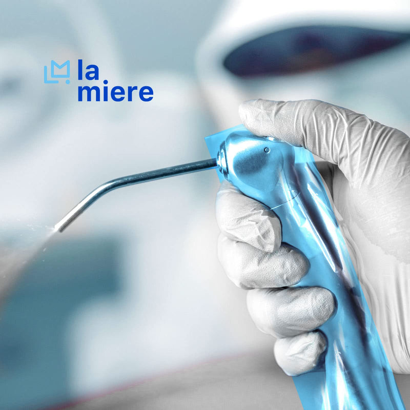 [Australia - AusPower] - Blue 500 per Box 2.5 inch X 10 inch Air and Water Syringe Sleeve, Precut Opening Syringe Sleeve,3 -Way Syringes (Blue, 500/Box) Blue Box 1 