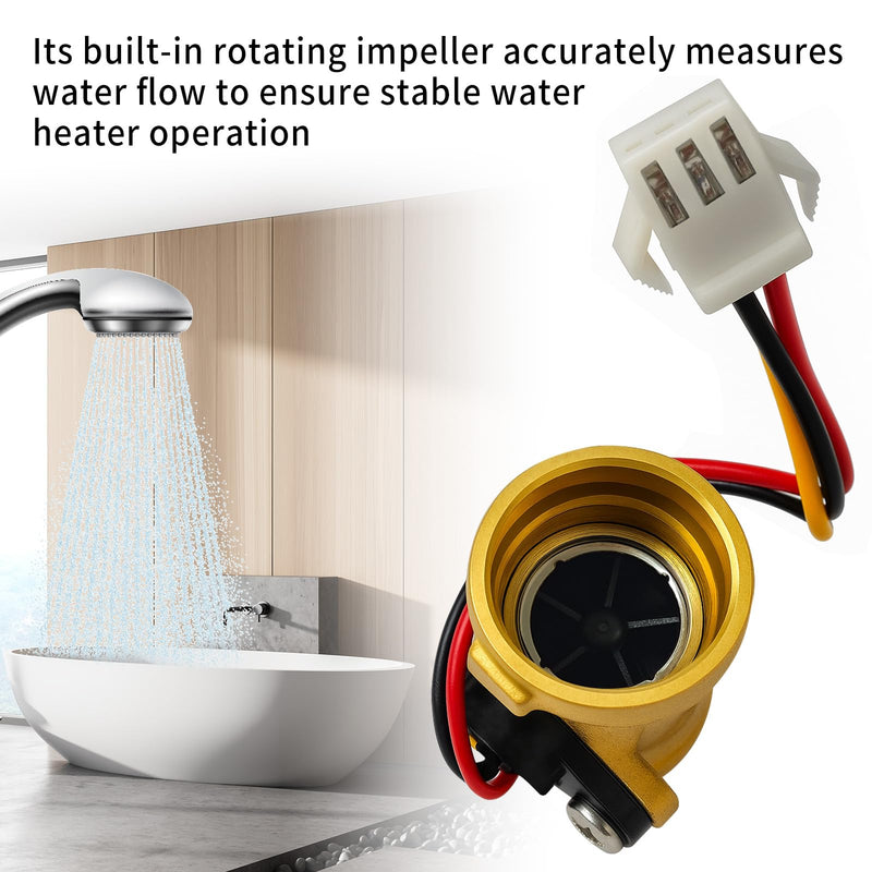 [Australia - AusPower] - 2022107584 Water Flow sensors for Girard RV tankless Water heaters Girard 2GWH-24 GSWH-2 Water heaters and Gas-Fired instantaneous Water heaters and rv Water Meter Replacement Parts 