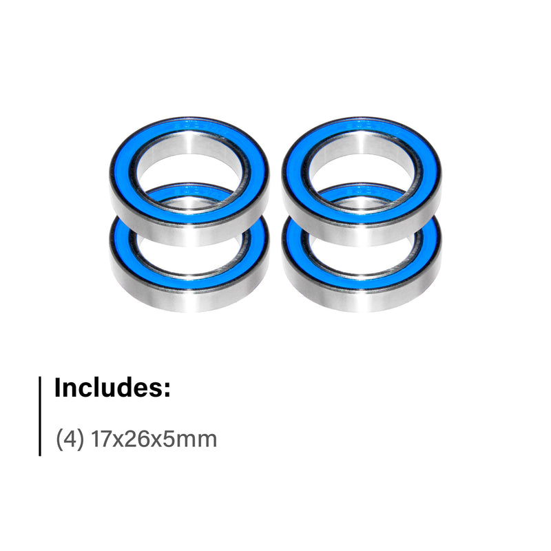 [Australia - AusPower] - 17x26x5mm | 6803-2RS (4 Rubber Sealed Bearings) 