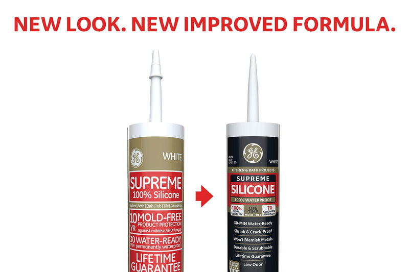 [Australia - AusPower] - GE Sealants & Adhesives M90010 Supreme Silicone Kitchen & Bath Sealant, 10.1oz, Almond 