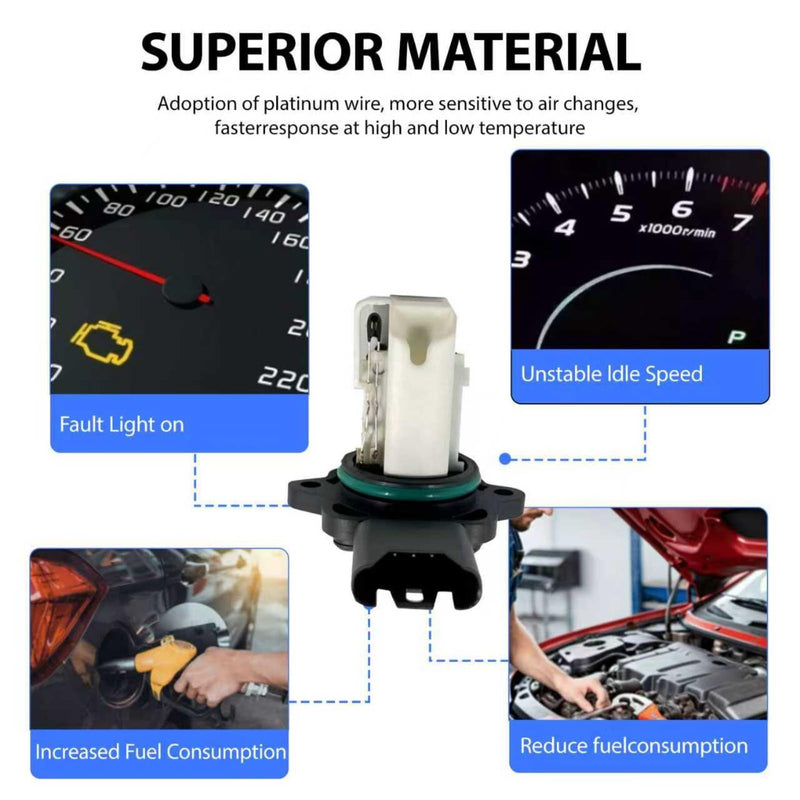 13627551638 5WK97508Z Mass Air Flow Sensor MAF Sensor for BMW 528i 07-08, 528i xDrive 09-10, 528xi 08, 128i 08-12, 328i 07-13, 328i xDrive 09-13, 328i 07-08 Replace MAS0287 8ET009142-631