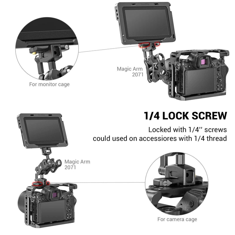 [Australia - AusPower] - SMALLRIG Universal Low-Profile Quick Release NATO Rail Safety Rail 50mm/2inches Long with 1/4'' Screws for NATO Handle Camera Cage EVF Mount – BUN2468 50 mm 