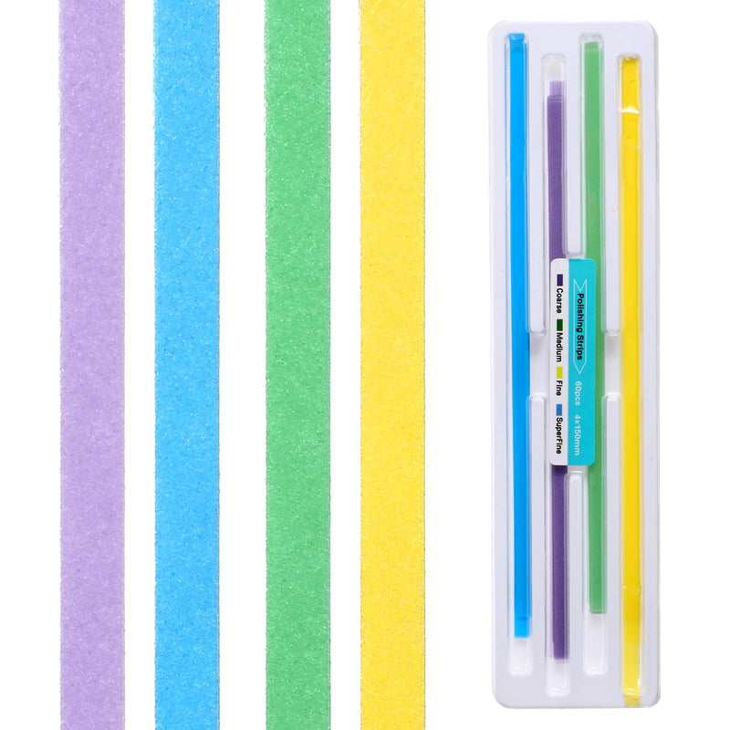[Australia - AusPower] - Dental Polishing Strips Teeth Sanding Grinding Tool Universal Dental Abrasive Strips Teeth Polishing Finishing 4mm x 150mm Finishing Tooth File for Oral Care Cleaning Gloss Contouring (120) 120 
