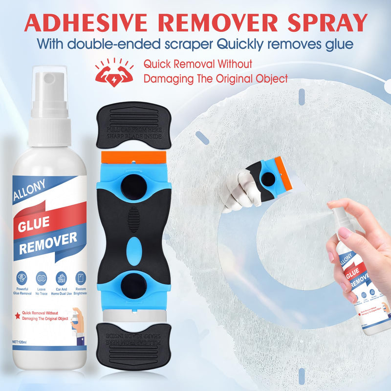 Sticker Remover, Adhesive Remover, Extra Strong, Quick Dissolvable, 120 ml | Label remover, label remover spray, adhesive residue remover, window frame, labels effectively removes surfaces a