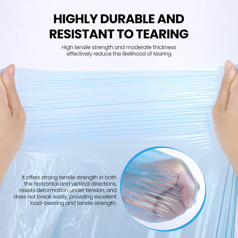 Pre-Taped Masking Film Film and Masking Tape in one Plastic Tape and Drape Roll Painters Plastic 55" x82feet (2 Pack) 2