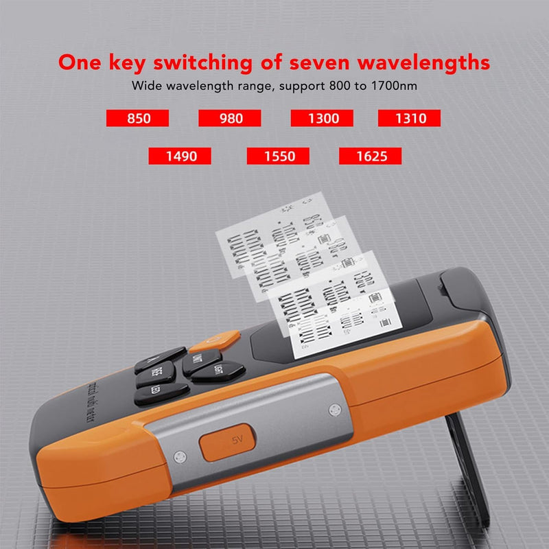 [Australia - AusPower] - Optical Power Meter, 3-in-1 Fibre Optic Cable Tester, Visual Error Locator, Fibre Optic Power Meter, Light Attenuation Tester, 30 KM FTTH Fibre Tester, Mini OPM+VFL Fibre Cable Tester, SC FC ST 