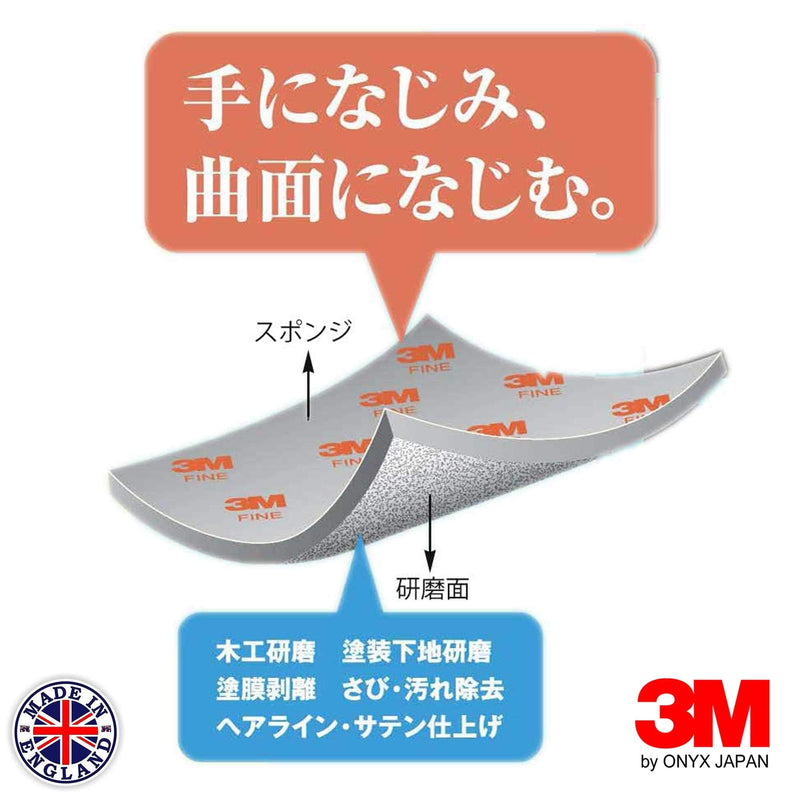 [Australia - AusPower] - 3M Softback Sanding Sponge 02604, 4 1/2 x 5 1/2 in, Fine Grit, Fast Cutting, Gray, 20 Pack 