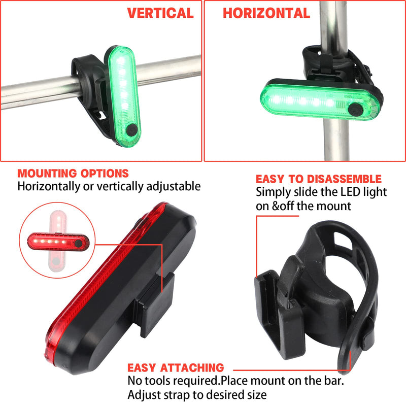 Treela 12 Pieces Battery Boat Navigation Lights Battery Powered Kayak Lights for Night Operated Boat SternLed Boats Safety for Pontoon,Dinghy 4 Types Flashing Mode Red, Green
