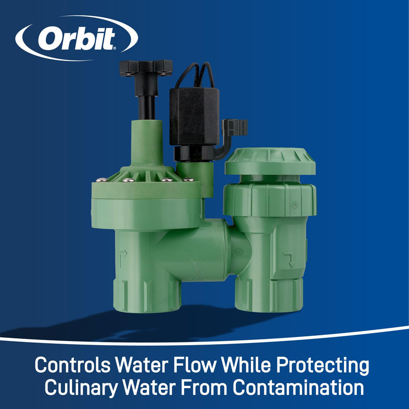 [Australia - AusPower] - 5-Pack Orbit 57623 3/4" FPT 100 Series Anti-Siphon Automatic Sprinkler Valve with Flow Control 1 